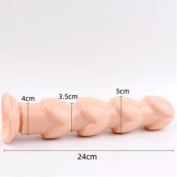 Huge Big Dildo Super Large Anal Beads Strong Suction Cup Soft Silicone Sex Toys for Women Female Masturbation Anus Expansion 2