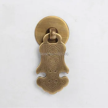 

Chinese antique drawer pattern knob furniture hardware Classical wardrobe cabinet shoe door handle closet cone vintage pull