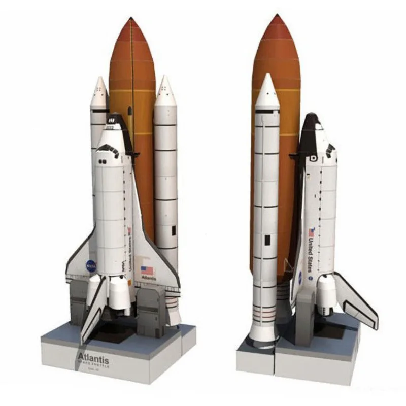 34 см высота 1: 150 космический корабль-ракета Atlantis 3D бумажная модель строительство