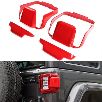 

Car Tail Light Rear Lamp Cover Decoration Sticker Frame Trim for J eep Wrangler JL 2018 2019 Interior Mouldings Accessories