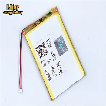

1.5MM 2pin connector 5060100 3.7V 5000mAh e-books GPS PDA Car recorder Recreational machines Li-polymer battery Li-po battery