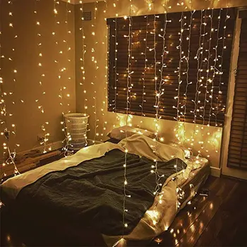 

Led Curtain Light 3*3 Meters 304 Light Christmas Lights Decoration Holiday Lights Curtain Lights Wedding Neon Lights