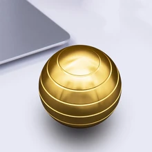 Настольная игрушка для снятия стресса, алюминиевый сплав, декомпрессия, гипноз, вращающийся гироскоп, отпечаток пальца взрослого, игрушка, кинетический круглый металлический Спиннер, подарок