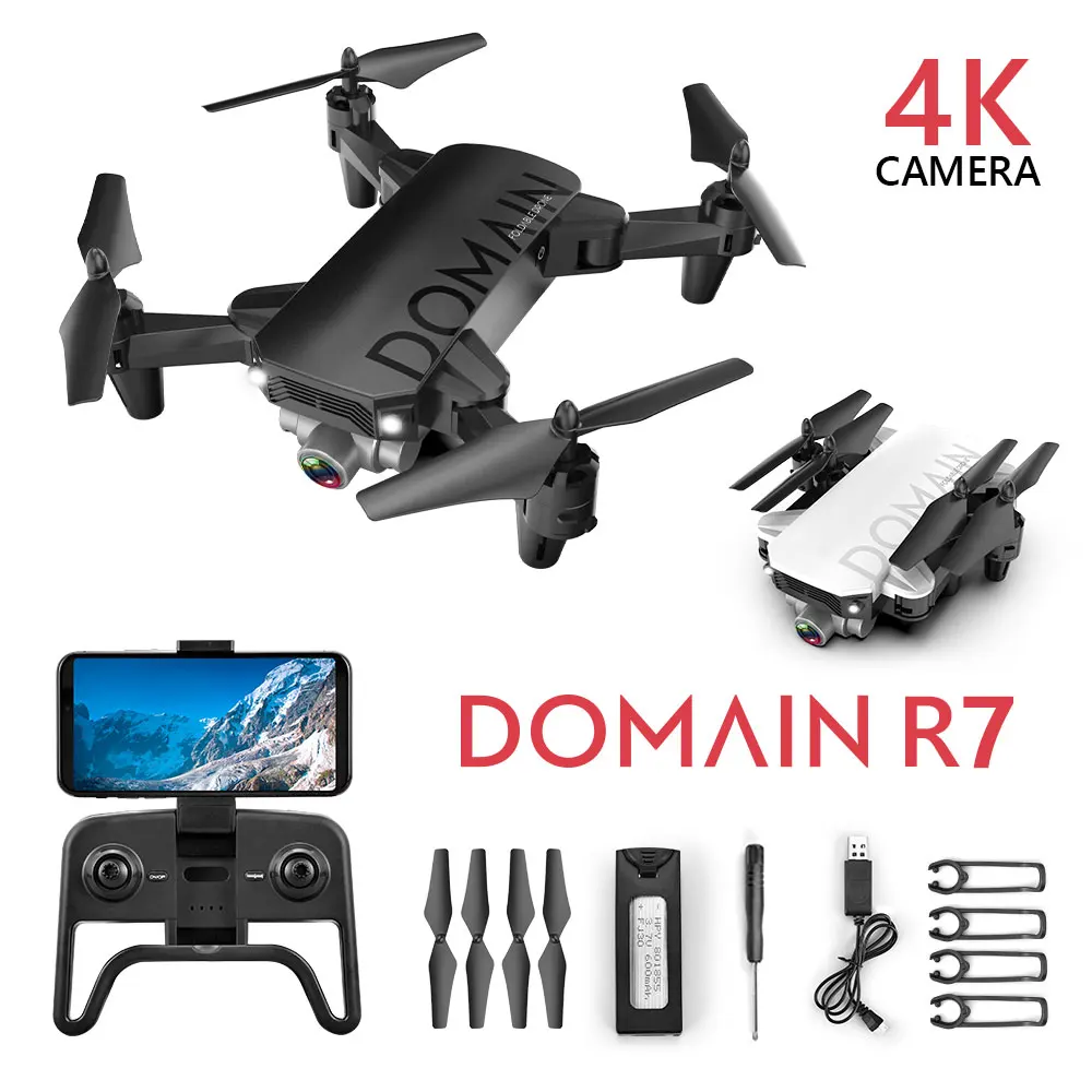 R7 RC Дрон 4K HD камера складной Профессиональный селфи Квадрокоптер с wifi FPV Camerra мини-Дрон Вертолет игрушка для детей
