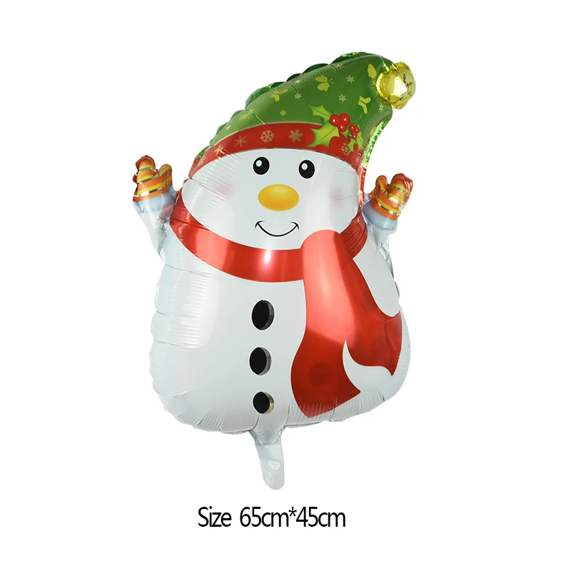 Рождественский воздушный гелиевый воздушный шар покрытый фольгой Снеговик Санта Клаус Рождественская елка лося мальчик подарочная форма Globos для рождественского орнамента новогодний декор