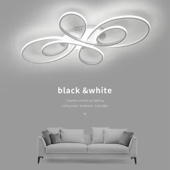 

Led Ceiling Lights Finished Led Ceiling Lamp Surface Mounted Modern for Living Room Bedroom Study Room Coffee or White 110-240V