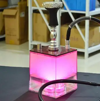 

2019 Arab Acrylic Hookah Set,Hookah Cachimba Shisha Narguile LED Light Charcoal Tigela Hookah Base Sisha accessories Party Gifts