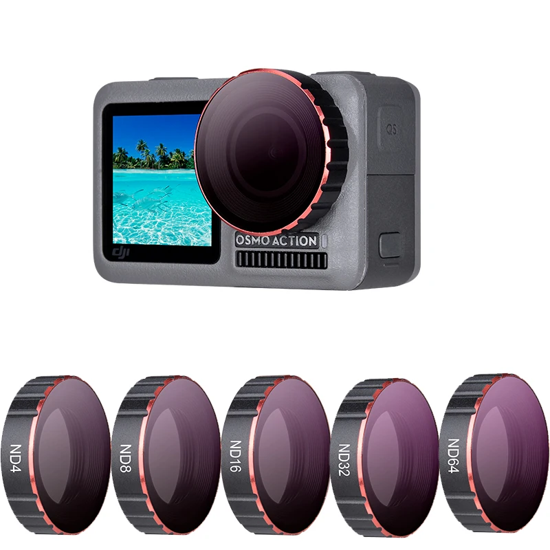 ND 4 8 16 32 64 1000 фильтры для объектива Dji Osmo аксессуары экшн-камеры нейтральный фильтр