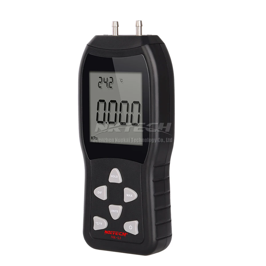 Цифровой манометр NKTECH NK L3 дифференциальное давление воздуха 3PSI ЖК дисплей