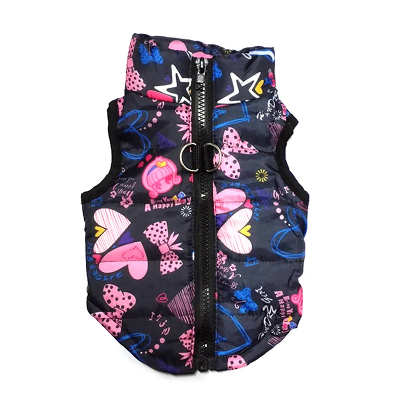 Женская зимняя одежда для собак ветрозащитный жилет пуховая куртка маленьких