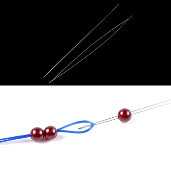 

10 Pcs Big Eye Curved Beading Threading Needle DIY Bracelet Jewelry String 4.5/5.5/7.5/11.5cm