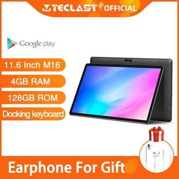 

Teclast M16 11.6inch Android Tablet Helio X27 Deca Core 4GB RAM 128G ROM 4G Network Tablets PC 8.0MP Docking Type-C HDMI 7500mAh