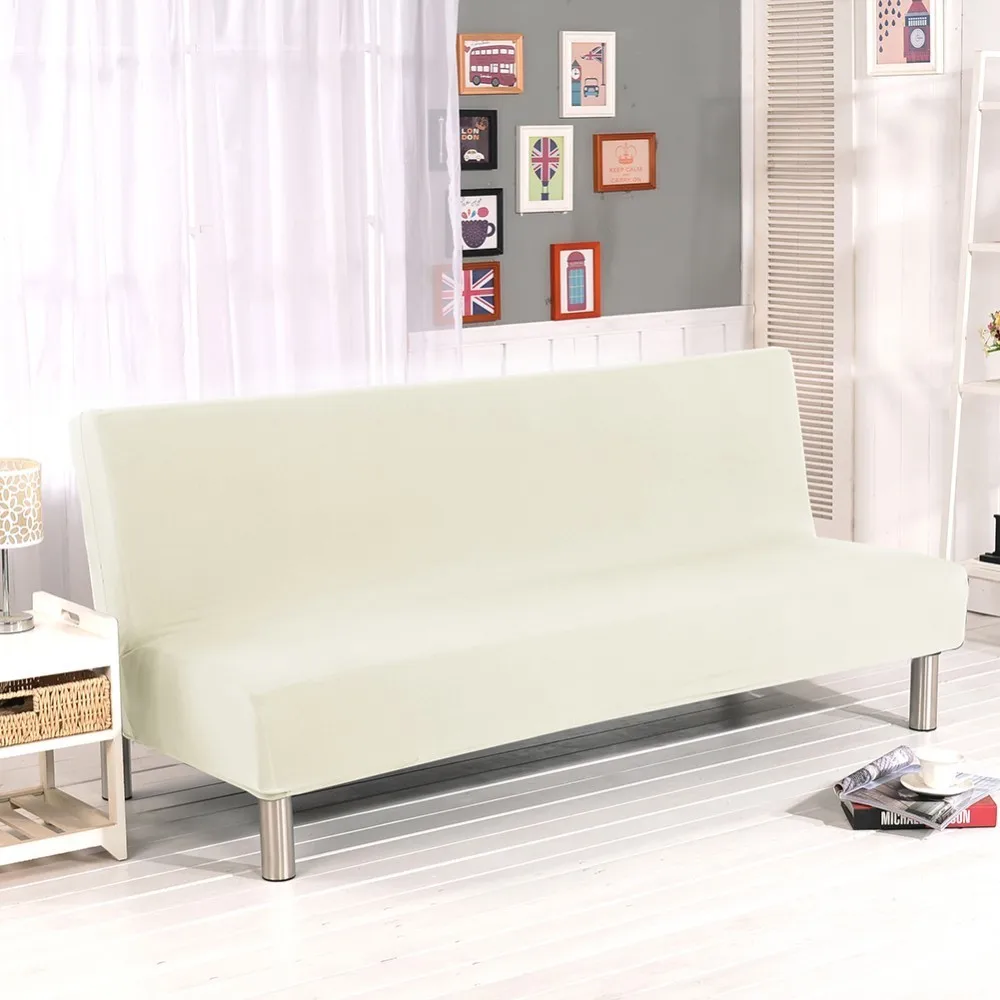 

180-210cm Cheap Universal Sofa Cover Folding Stretch Big Elasticity Couch Cover Sofa Without Armrest Folding Cover For Sofa Bed