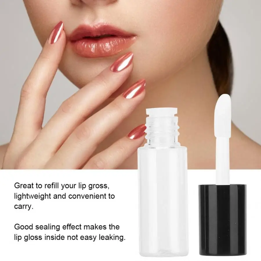 Spray Bottle 50Pcs/Set 3.8ML DIY Plastic Lip Gloss Tube Empty Cosmetic Lip Gloss Container Lipstick Bottle Refillable Perfume