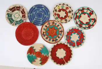 

New Wall Decoration Plate American-style Wall Decoration Straw Model Room Wall Decoration Diy Background Handmade Wall Plates