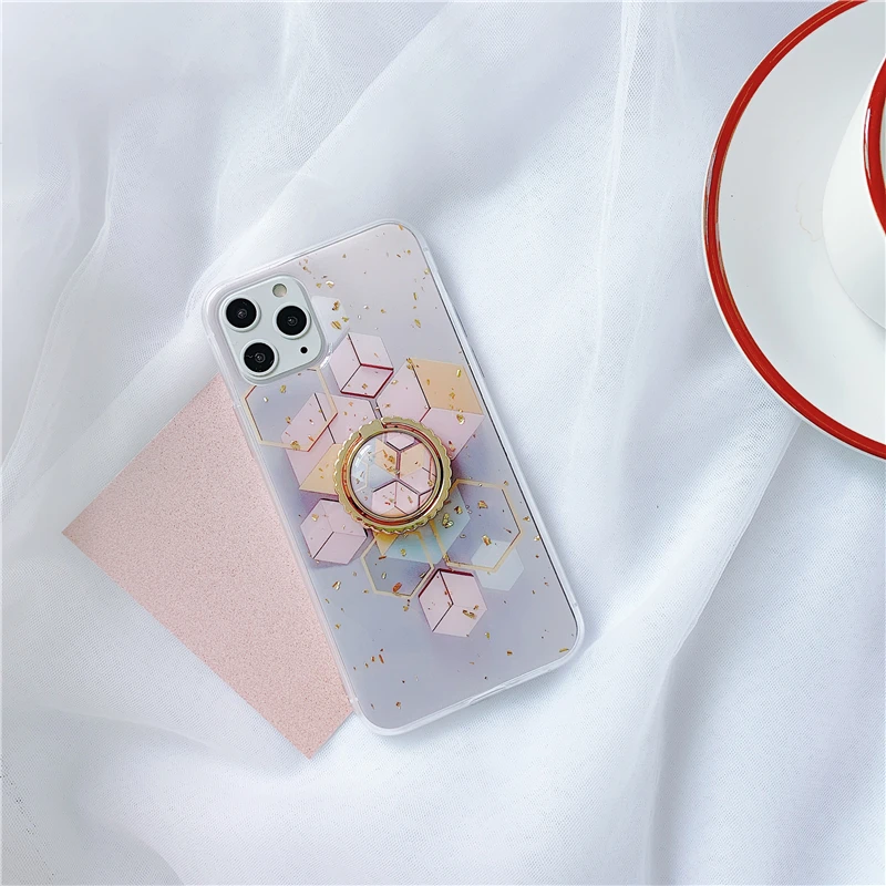 Роскошный клеевой клетчатый чехол для телефона iphone 11promax чехол для iphone 6S 7 8 PLus X задняя крышка Блестящий блестящий чехол s с кольцом