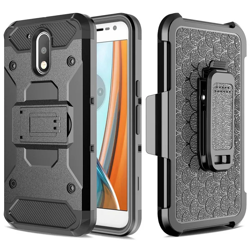 

For moto Shockproof Armor Case Belt Clip Holster Shell Cover For Motorola Moto Z Z2 Force Play Droid/X Style/E3 E4 G4 G5 Plus