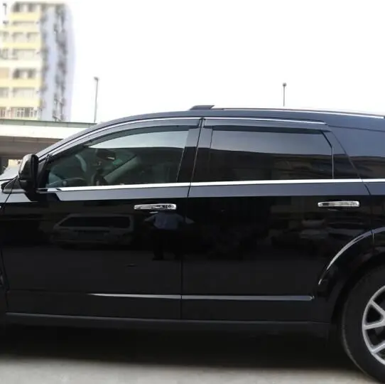 Корпус автомобиля пластиковые окна стекло ветровой козырек Дождь/Защита от солнца vent frame 4 шт для Dodge jource