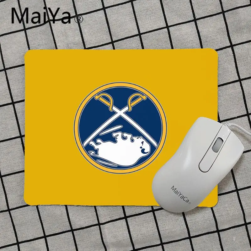 No Lock Edge18x22cm Maiya высокое качество Buffalo Sabres коврик для мыши геймерская игра коврики Лидер продаж подставка под руку мышь - Цвет: No Lock Edge18x22cm