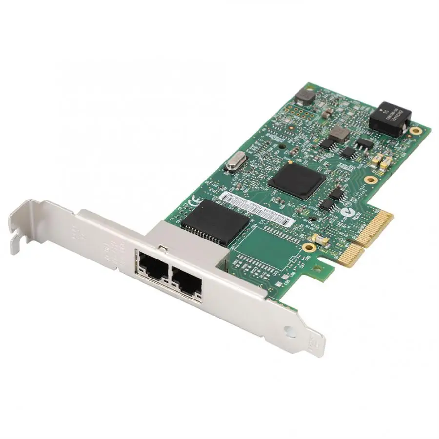 Высокое качество для процессора Intel I350-AM2 Gigabit PCI-E двухпортовый Настольный сетевой серверный адаптер