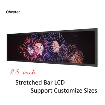 

bar type 28 inch stretched (cut) TFT display, 1920×536, High-brightness, solution provider, Android 4.0, 1+8G optional