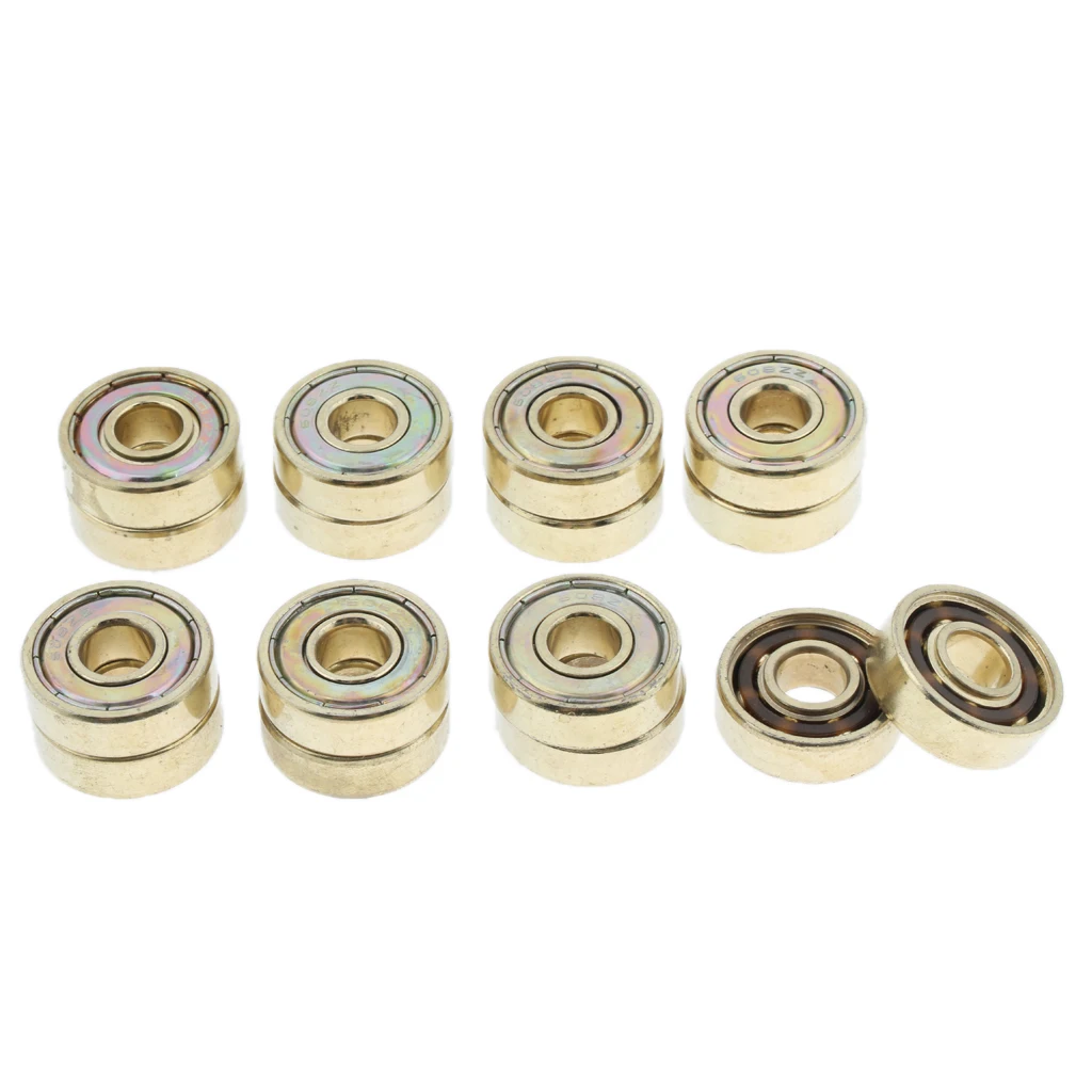 16Pcs 608 ZZ Skateboard / Inline Skate / Roller Bearing, Double