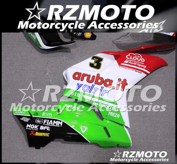 Мотоциклетный обтекатель abs подходит для DUCATI 848 1098 2007-2012 корпусные детали прессформы Магазин № 0381