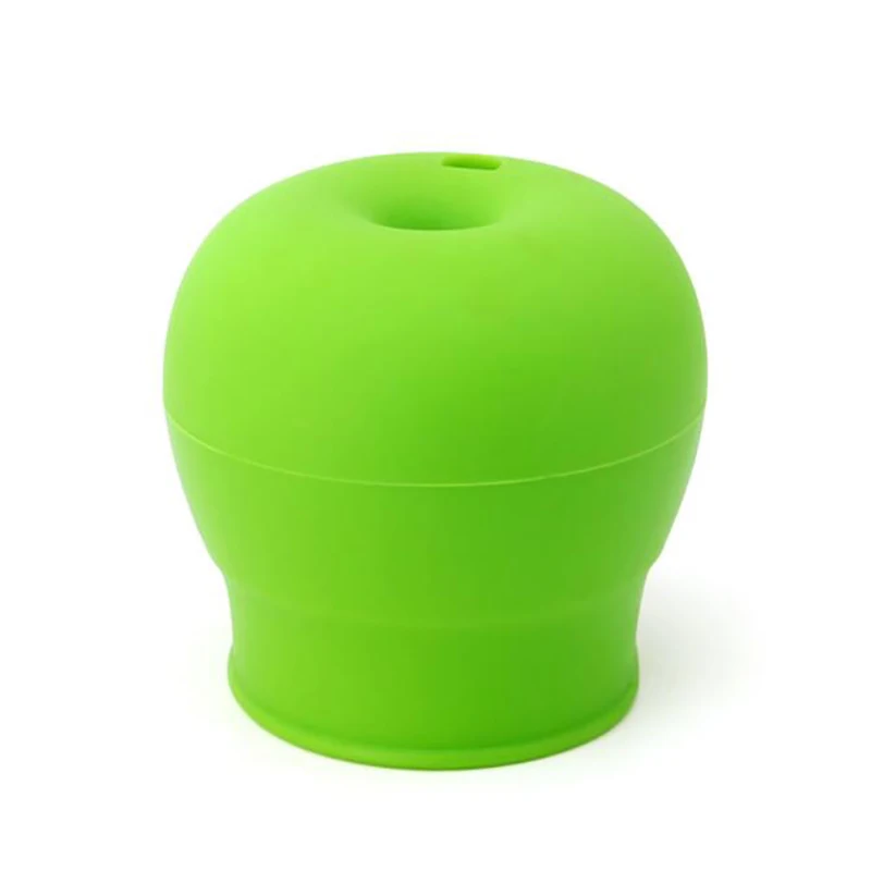 green Карамельный цвет, силиконовая крышка для чашки, герметичные стеклянные крышки для детей, Детские эластичные герметичные силиконовые соломенные крышки для чашек - Цвет: green