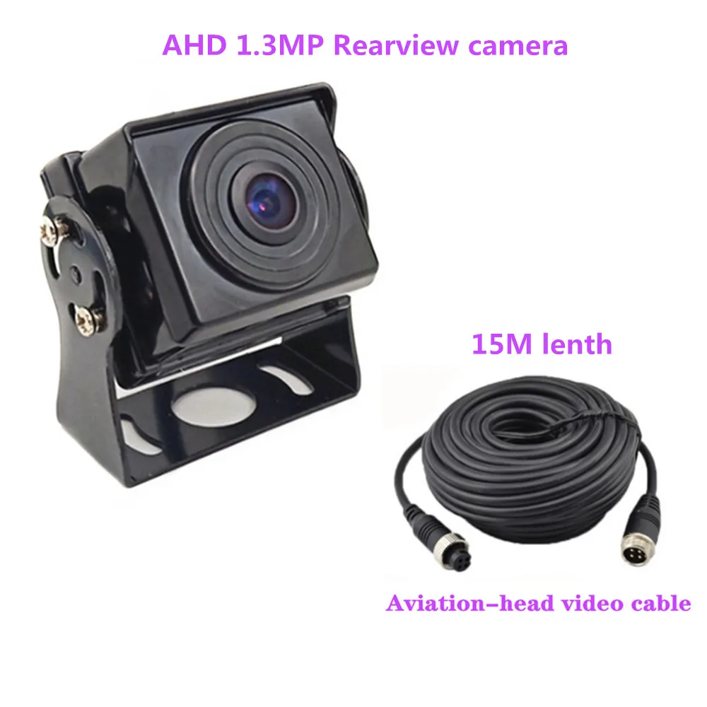 Reverse cam2 15M " 4 сплит-экран ips экран 1024*600 AHD автомобильный монитор Безопасность Мониторинг Автомобильный регистратор DVR передние/задние двойные линзы камеры - Цвет: Reverse cam2 15M