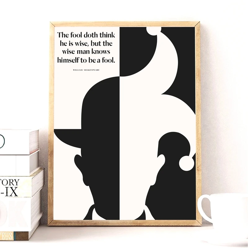 William Shakespeare Literary Art Print &quotAs You Like It&quot Quote Poster Bookworm Gift Canvas Painting Home Wall Decor | Дом и сад