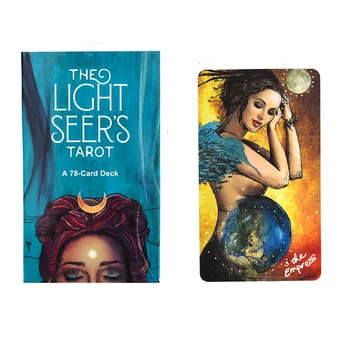 

78pcs The Light Seer's Oracle Card Deck English Tarot Card Deck Guidebook Card Table Card Game Magical Fate Divination Card