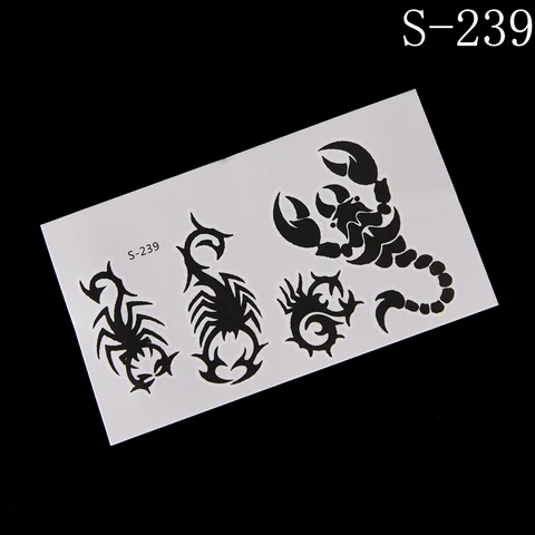 Color Spiders Disposable Tattoo Stickers Insects Large Pattern Water Transfer Temporary Tattoos Sticker