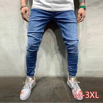 

2020 Spring autumn New men Jeans Black Classic Fashion Denim Skinny Jeans men's casual High Quality Slim Fit Trousers