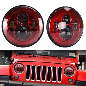 

7inch 40W LED Headlight for Jeep Wrangler JK CJ TJ LJ Hummer H1 H2 LED Projector Driving Lamps-White Hi/Lo Beam Trucks Off Road