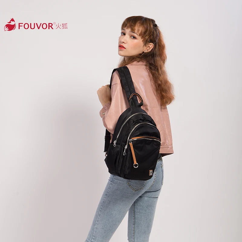 Fouvor, женский рюкзак Оксфорд, Деловой, Повседневный, компьютерный рюкзак, Lager, Холщовый, школьные сумки, 2828-22