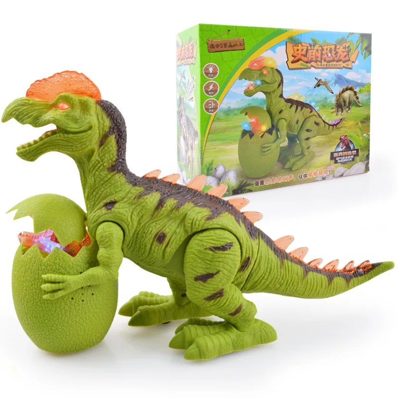 Стиль Oviraptor электрический игрушечный светильник динозавра звук Детский модель динозавра электрические игрушки