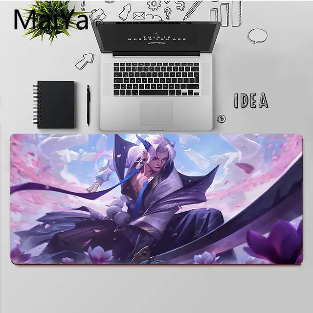 Maiya League of Legends Spirit Blossom skin MousePad Computer Laptop Anime Mouse Mat Free Shipping Large