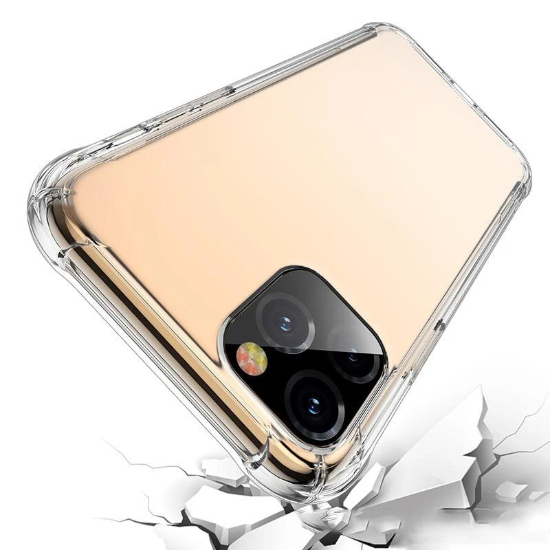 1000 шт воздушная подушка тонкий Тонкий прозрачный чехол для iPhone 11 Pro Max XS XR X 8 7 6 6S Plus Мягкие силиконовые противоударные чехлы из ТПУ