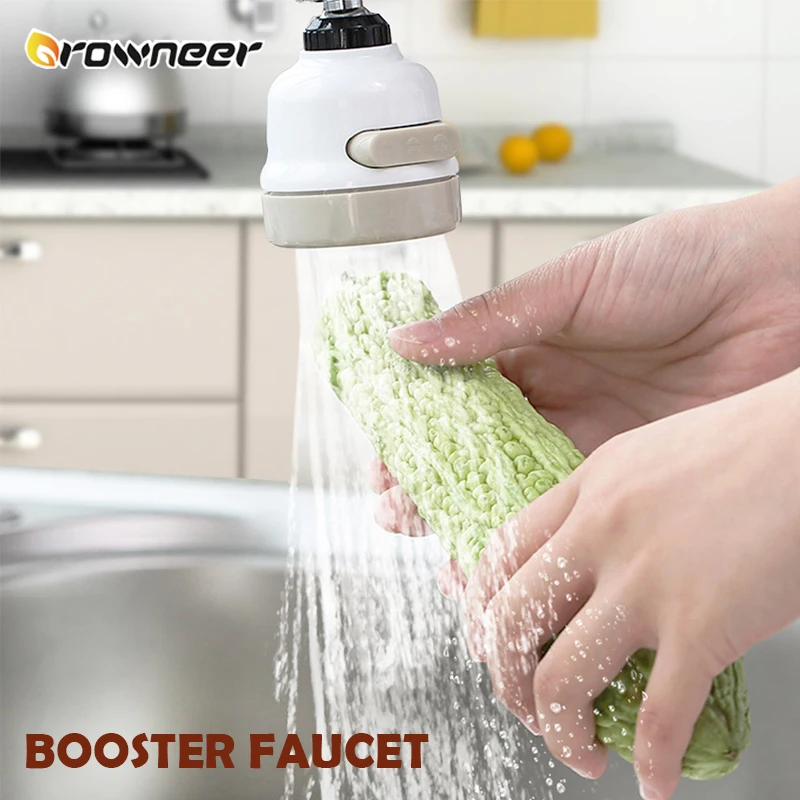 Grifo de refuerzo ajustable, cabezal Flexible de giro de 360 grados, ducha, boquilla de pulverización de 3 modos, reduce el agua, herramienta difusora de fácil Control