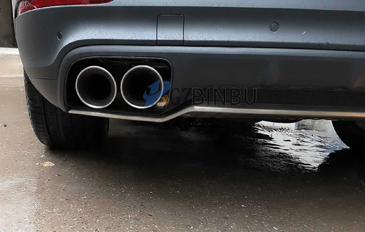 Для Porsche Cayenne Передний+ задний бампер диффузор бамперы из нержавеющей стали гвардии Передняя защитная пластина автомобильные аксессуары