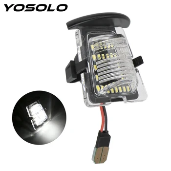 

YOSOLO For Jeep Wrangler JK JKU 2007-2018 White Car License Light LED Number License Plate Light Car Styling Auto Accessories