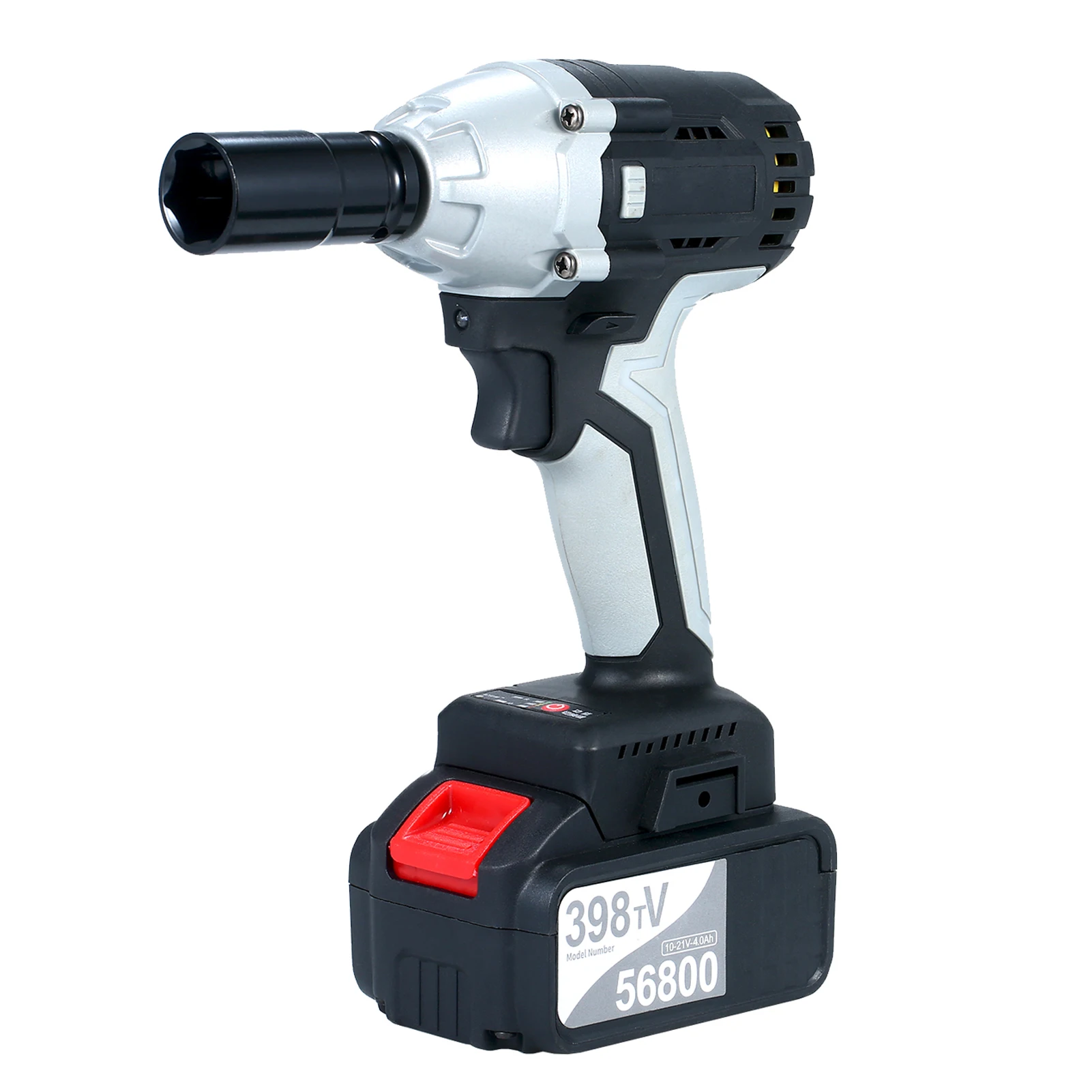 Brushless Impact Wrench Cordless Electric with 1/2in Chuck 2pcs 4.0A Battery Driver Sockets | Инструменты