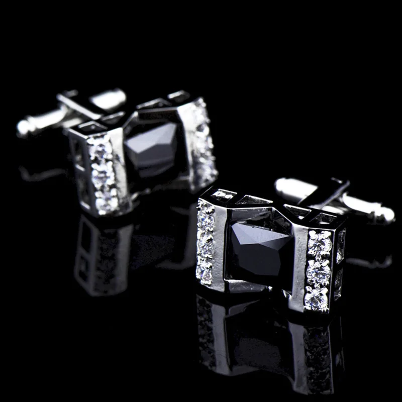 FLEXFIL shirt cufflink for mens designer Crystal Cuff link Button male Fashion High Quality fashion Luxury Wedding free shipping
