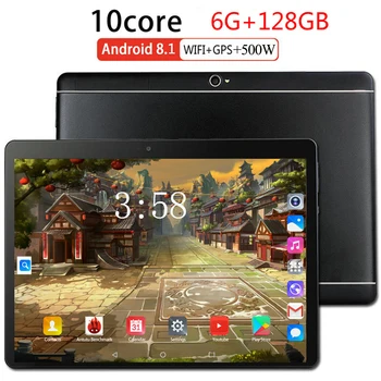 

12GB ROM 10 inch tablet PC 6GB RAM Dual SIM Unlocked 4G LTE 3G WiFi Usb Bluetooth Android 8.0 Tablets the tablet 10 Deca Core
