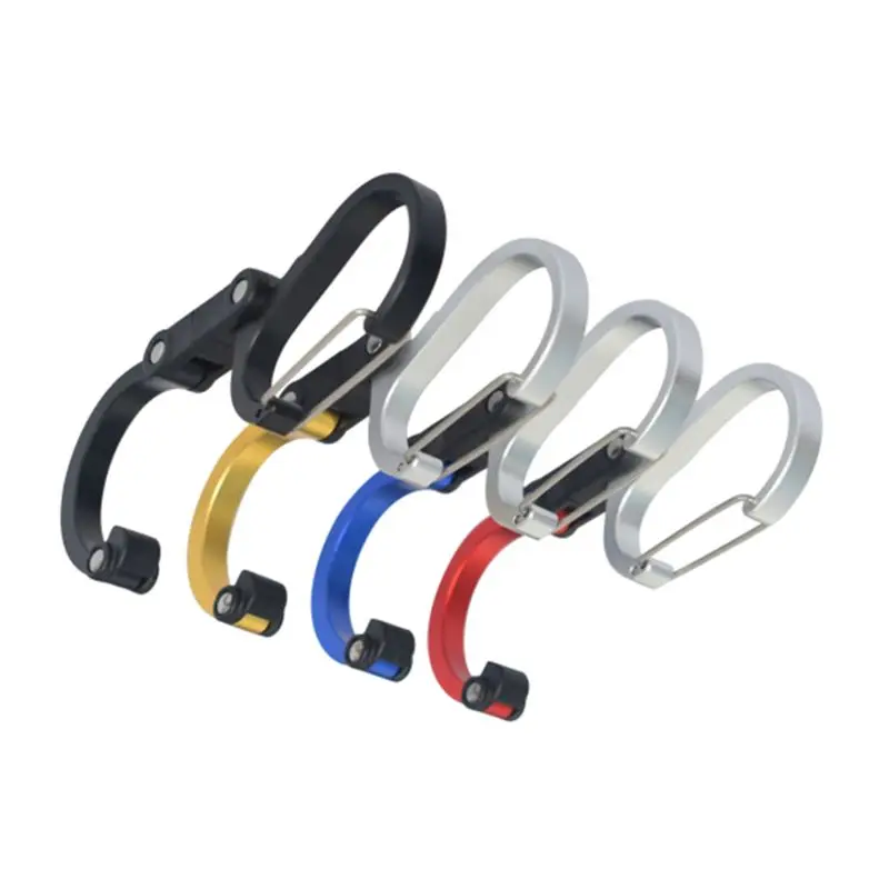 

Aluminum Alloy D-Ring Carabiner Camping Fishing Keychain Hang Buckle Rotating Hook Clip