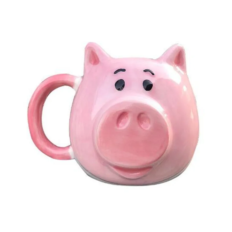 450 мл креативная модная Милая Розовая Керамическая кофейная кружка свинка кружки
