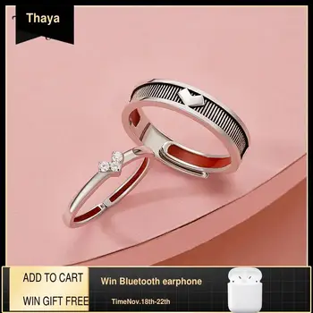 

Thaya Design 100% 925 Sterling Silver Couple Ring Fox Ring Original Design Lover For Couple Ring Elegant Rings Fine Jewelry Gift