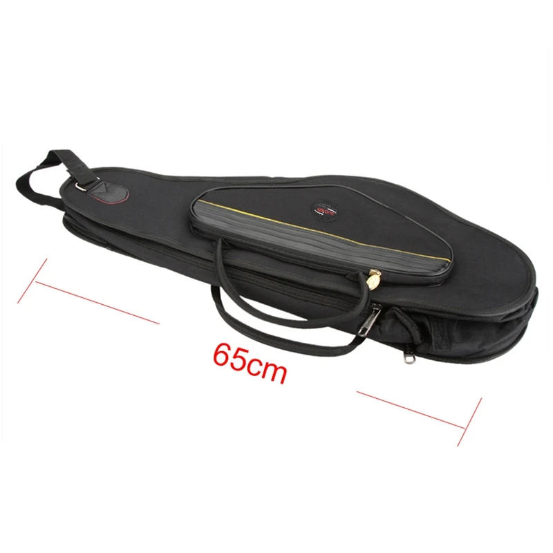 Saxophone Gig Bag 600D Water-Resistant Oxford Cloth Backpack Adjustable Shoulder Straps Pocket 5mm Cotton Padded for Alto Sax