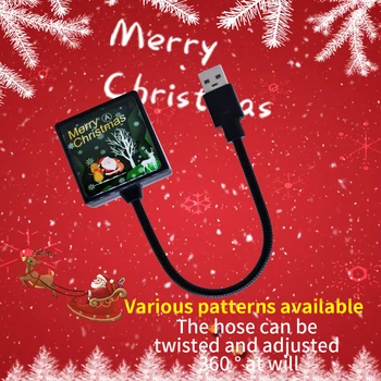 

USB Car Ceiling Atmosphere Light Christmas Laser Projector Auto Ambient Light Music Sound Control Multiple Lighting