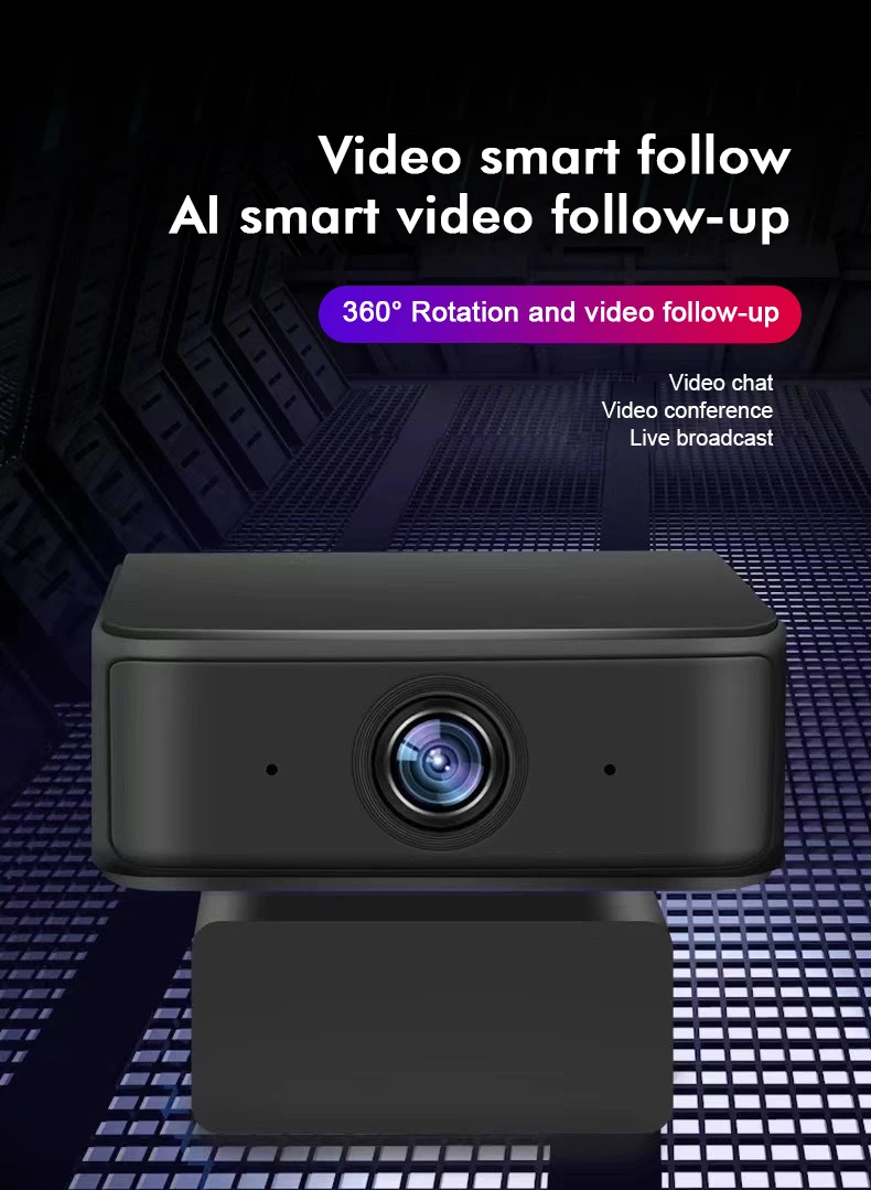 aoto rastreamento webcam 1080p hd câmera web